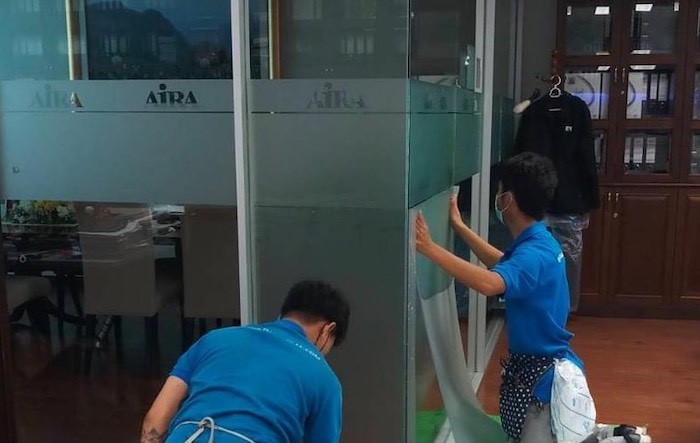 ติดฟิล์มสำนักงาน Office