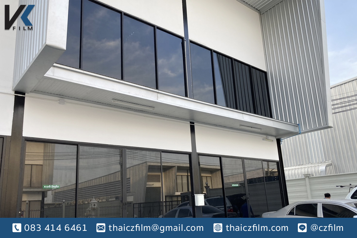 ติดฟิล์มอาคาร VK Ceramic 80 ความเข้ม 80%