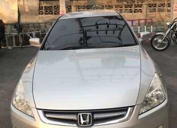 ตัวอย่างติดฟิล์มเอ็กซ์ตร้าโคลด้านหน้า