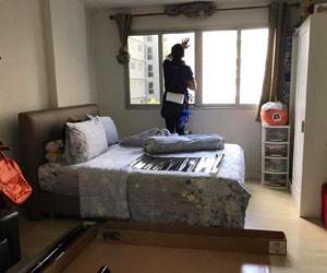 ติดฟิล์มอาคาร ฟิล์มคอนโด dcondo จากภาย